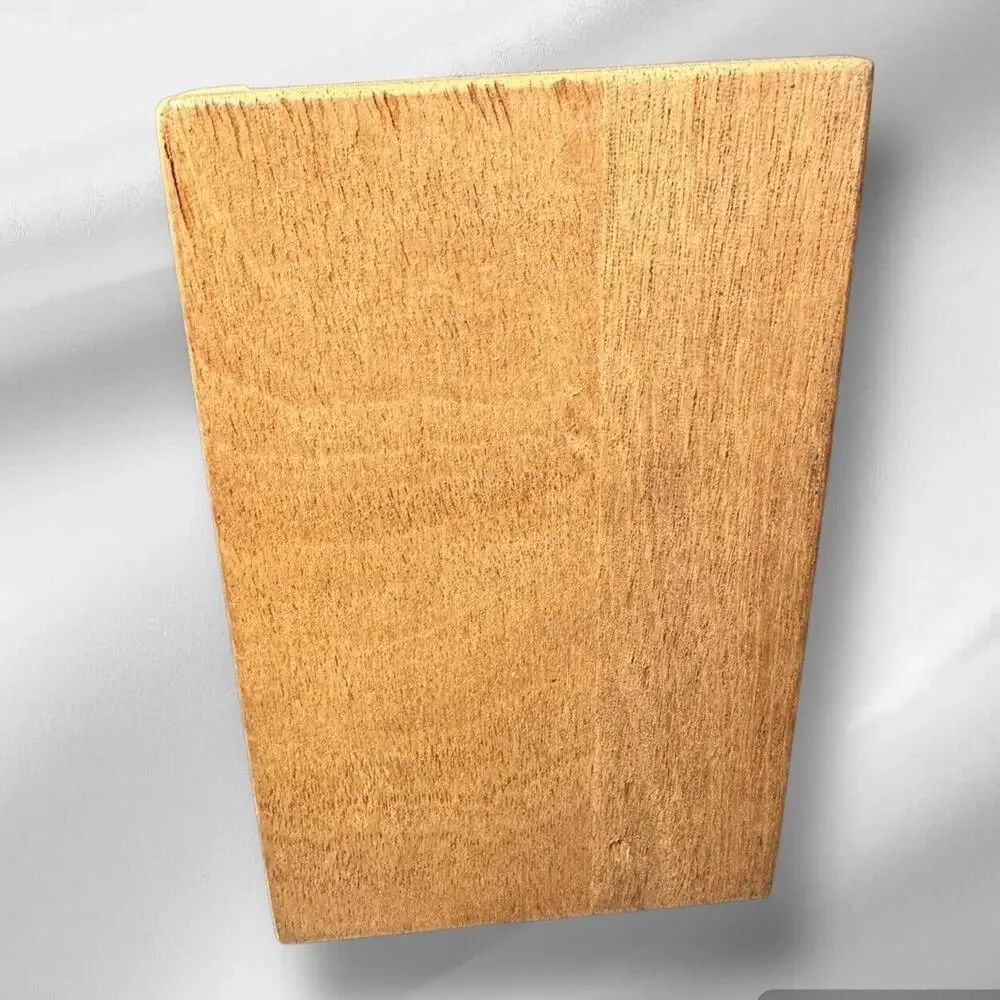 VTG Mexican Souvenir Wooden Notepad Maya Aztec Relief Head “Recuerdo de Mexico”